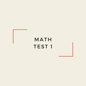 Real Estate Math Test 1