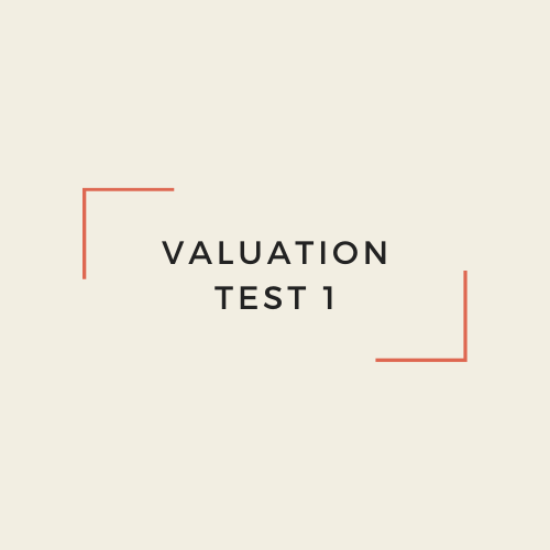 Real Estate Valuation Test 1